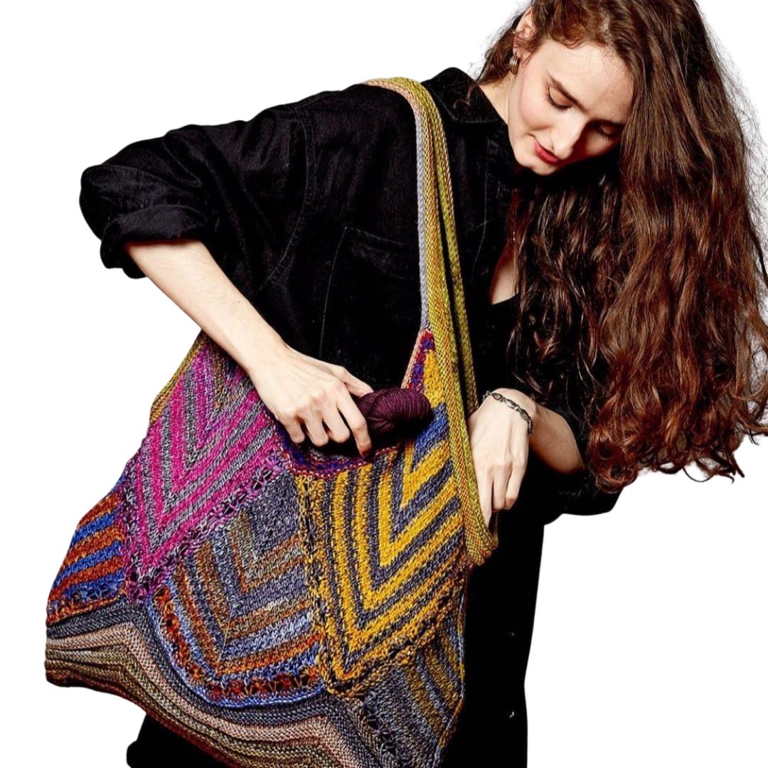 Scrapbuster Satchel Bag Pattern-Knitting Patterns-Urth Yarns-Revolution Fibers