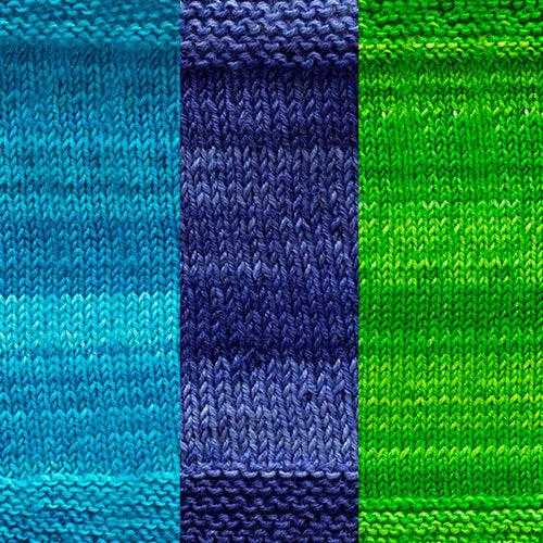 Maya Shawl Kit - 3 Colors | Worsted Weight-Knitting Kits-Urth Yarns-4057 + 56 + 58-Revolution Fibers