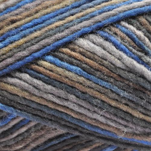 Lanaloft Handpainted Bulky Weight Yarn | 160 Yards | 100% Wool-Yarn-Brown Sheep Yarn-Yukon Blue - BLL700R-Revolution Fibers