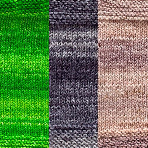 Maya Shawl Kit - 3 Colors | Worsted Weight-Knitting Kits-Urth Yarns-4058 + 63 + 62-Revolution Fibers