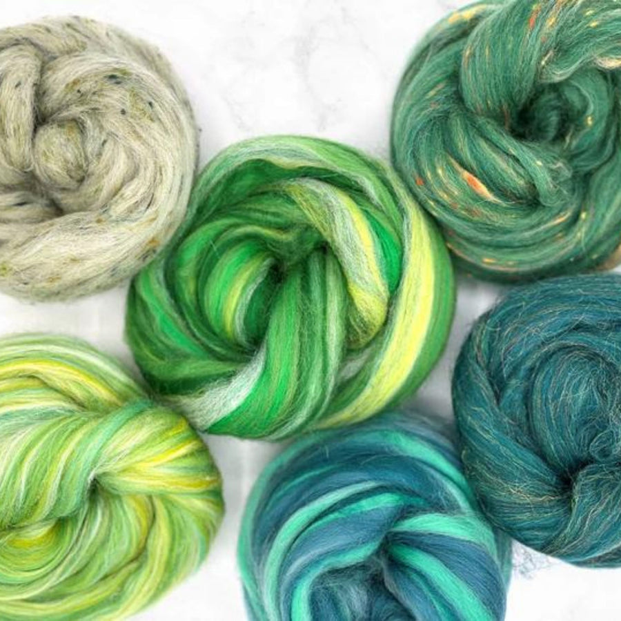 Green Machine Variety Pack | Zen Blend Collection-Wool Roving-Revolution Fibers-Revolution Fibers