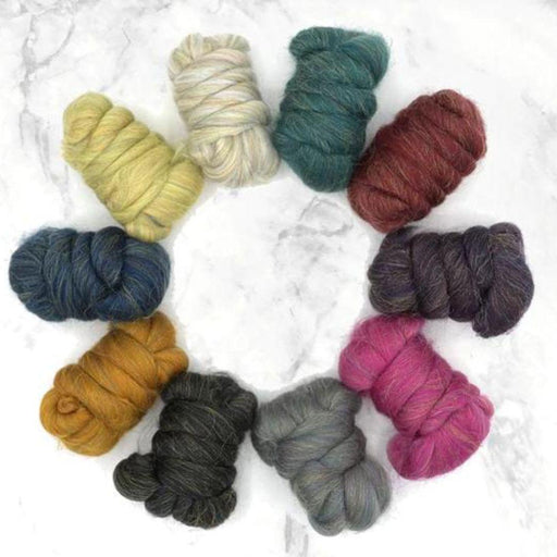 Glitzy Glam Variety Pack | 10 Sparkling Colorways-Wool Roving-Revolution Fibers-Revolution Fibers