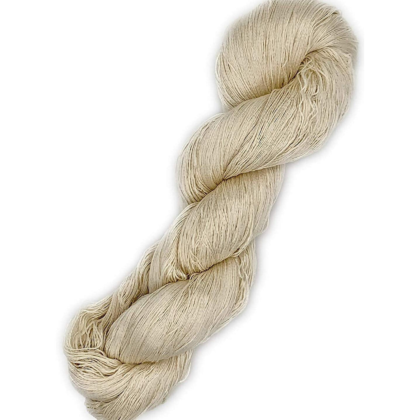 Revolution Fibers Mulberry Silk Lace Yarn, 100% Pure Off-White (Undyed) Lace Weight Skein Silk 20/2, Can Be Dyed, 100 Grams - 1000 Yards per Hank, Wea