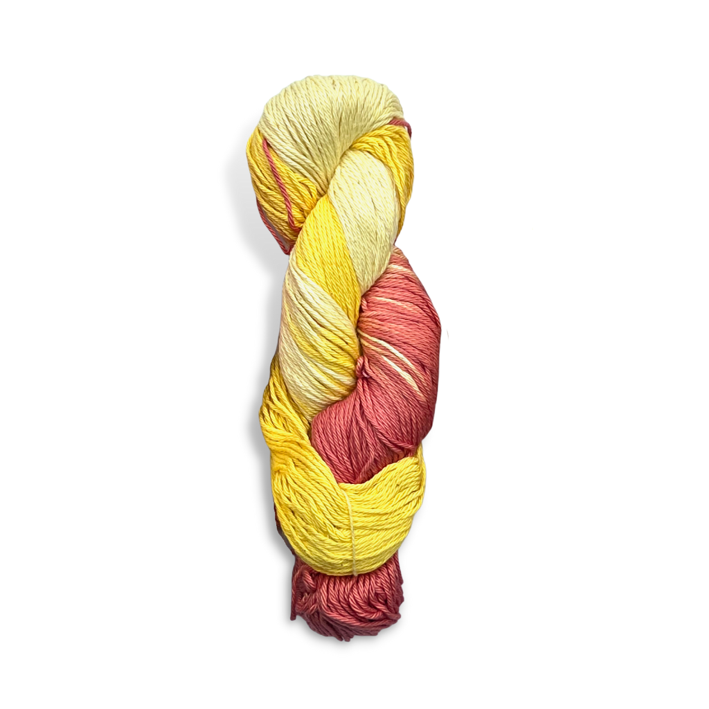 Hand Dyed Cotton Yarn Multi-Colored | DK Weight 100 Grams, 200 Yards, 4 Ply