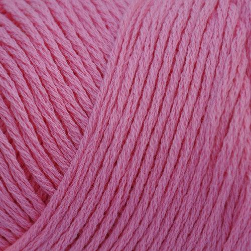 Cotton Fine Yarn Fingering Weight Yarn | 50 grams, 215 Yards | 80% Pima Cotton 20% Merino Wool-Yarn-Brown Sheep Yarn-Pink Azalea - CF250C-Revolution Fibers