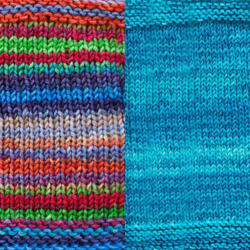 Koza Cocoon Wrap Kit | Yarn Art in Herringbone Stitch-Knitting Kits-Urth Yarns-Uncuffed-Koza 4009 + 57-Revolution Fibers
