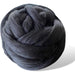 Dyed (Raven) Black Merino Wool Roving Top - Premium 21 Micron Roving Wool Top-Wool Roving-Revolution Fibers-4 Ounces-Revolution Fibers