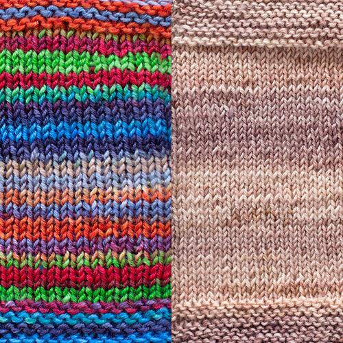 Koza Cocoon Wrap Kit | Yarn Art in Herringbone Stitch-Knitting Kits-Urth Yarns-Uncuffed-Koza 4009 + 62-Revolution Fibers