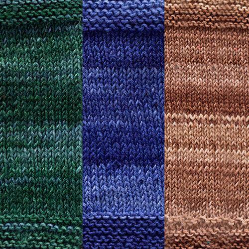 Maya Shawl Kit - 3 Colors | Worsted Weight-Knitting Kits-Urth Yarns-4065 + 56 + 60-Revolution Fibers