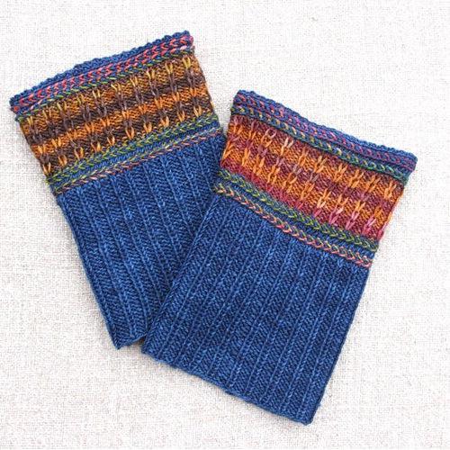 Austra's Boot Cuffs & Wrist Warmers | Fingering Weight-Knitting Kits-Urth Yarns-3001 + Rubia-Revolution Fibers