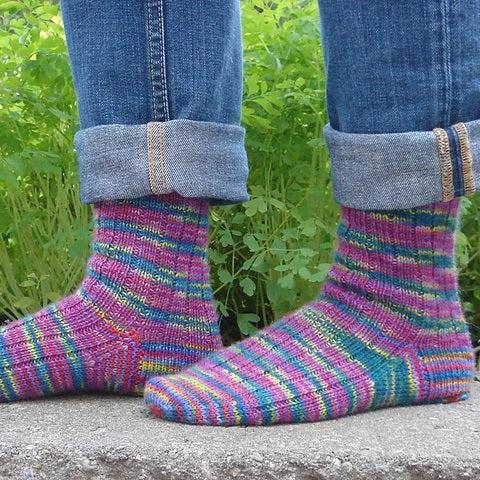 Basic Ribbed Sock Pattern Creative Knitting Patterns for All Skill Levels | Revolution Fibers ...