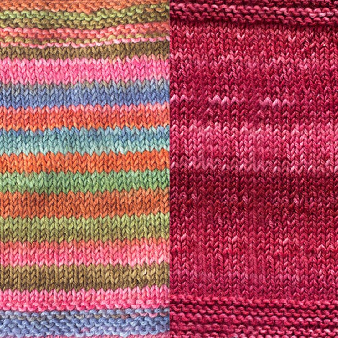 Beaubourg Shawl Kit | Contemporary Yarn Art in a Shawl-Knitting Kits-Urth Yarns-4011 + 4054-Revolution Fibers