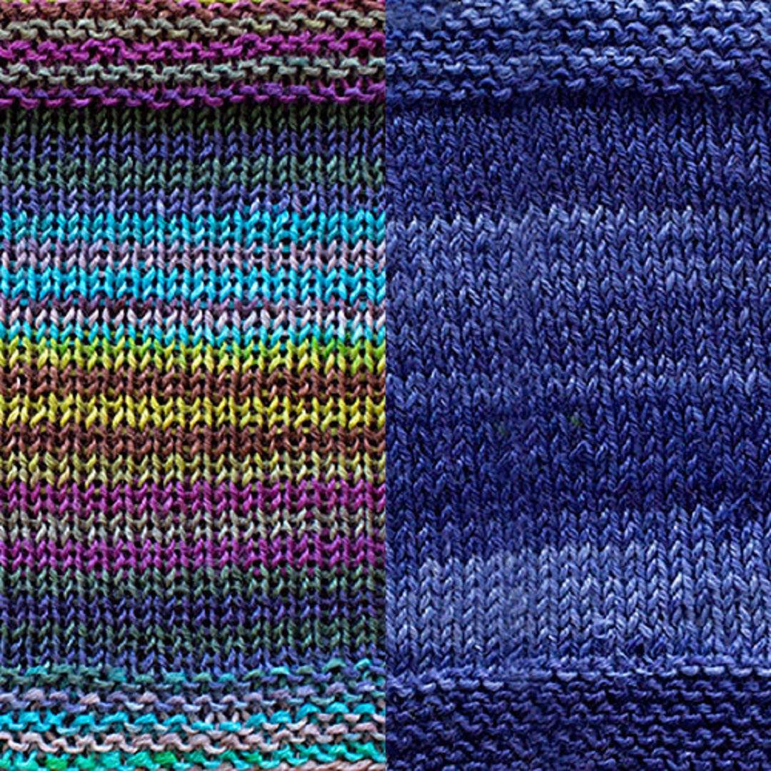 Beaubourg Shawl Kit | Contemporary Yarn Art in a Shawl-Knitting Kits-Urth Yarns-4012 + 4056-Revolution Fibers