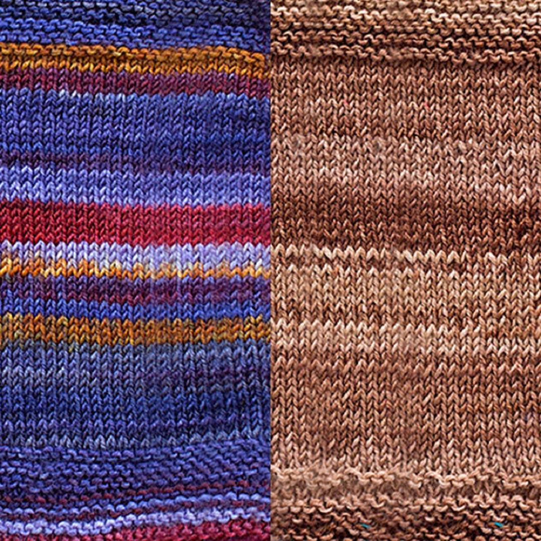 Beaubourg Shawl Kit | Contemporary Yarn Art in a Shawl-Knitting Kits-Urth Yarns-4017 + 4060-Revolution Fibers