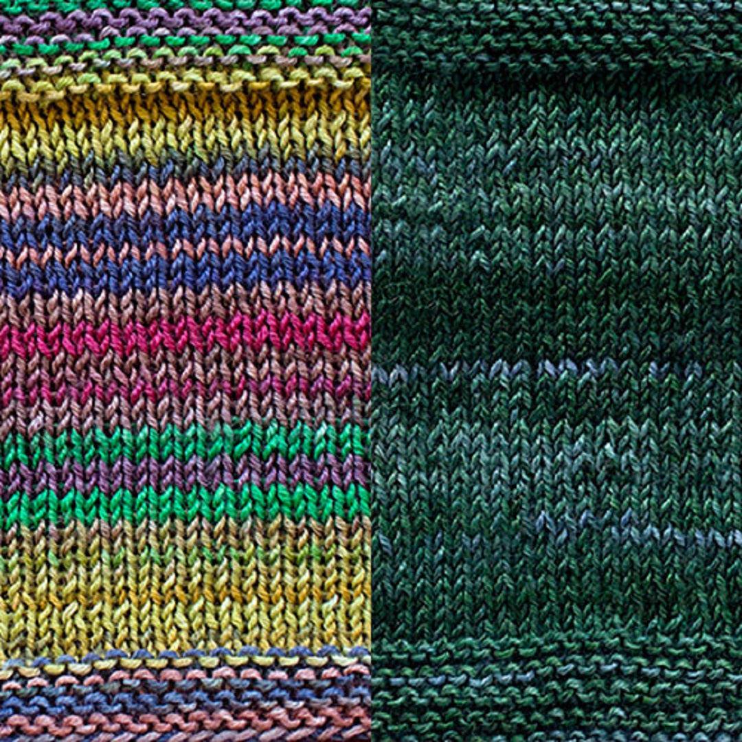 Beaubourg Shawl Kit | Contemporary Yarn Art in a Shawl-Knitting Kits-Urth Yarns-4018 + 4065-Revolution Fibers