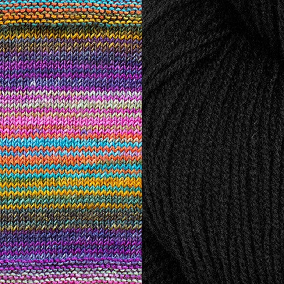 Butterfly Papillon Shawl Kit | Yarn Art Using Elegant Short Rows-Knitting Kits-Urth Yarns-3010 + Thuja-Revolution Fibers