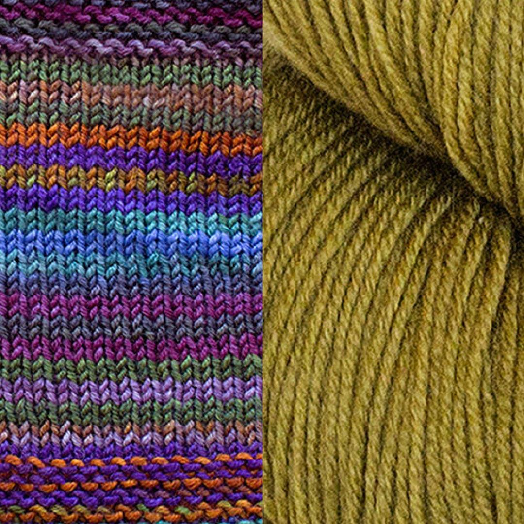 Butterfly Papillon Shawl Kit | Yarn Art Using Elegant Short Rows-Knitting Kits-Urth Yarns-3020 + Fig-Revolution Fibers
