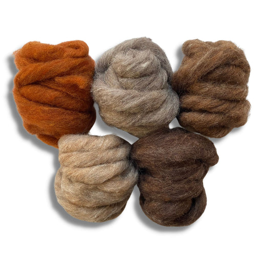 Carded Sliver Corriedale Wool - Furry Friends Variety Pack 1