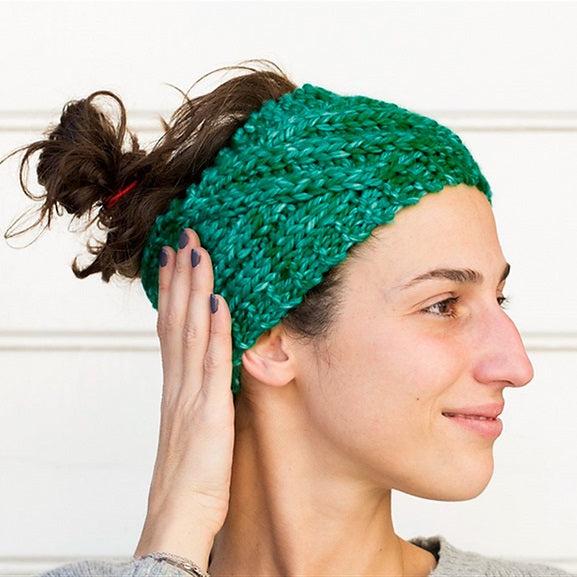 Chapraz Headband Pattern - Koozoo Yarn-Knitting Patterns-Urth Yarns-Revolution Fibers
