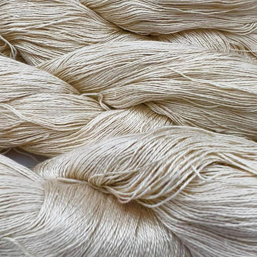 100% Mulberry Silk Yarn - Undyed - Lace Weight 20/2 - 100 Grams & Approximately 1,000 Yards per Skein-Yarn-Revolution Fibers-2 Pack (200 Grams)-Revolution Fibers