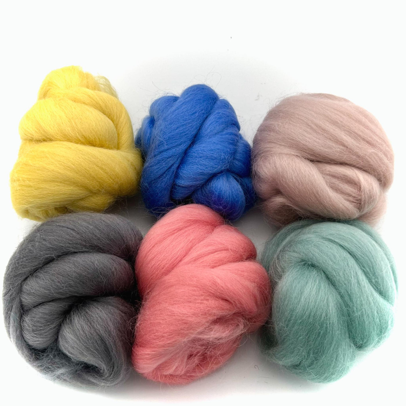 Corriedale Collection | Swedish Escape Bundle of Dyed Wool Tops | 150 Grams, 26 Micron-Wool Roving-Revolution Fibers-Revolution Fibers
