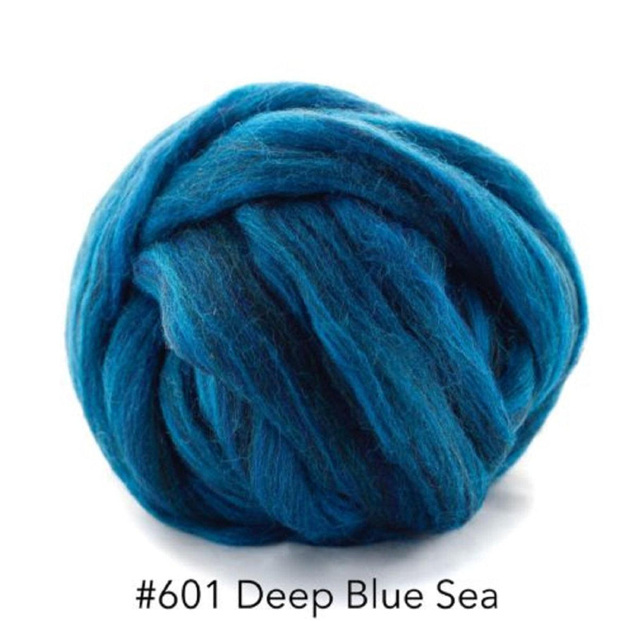 Polish Merino Wool Top - Deep Blue Sea-Wool Roving-Kromski-8 Ounces-Revolution Fibers