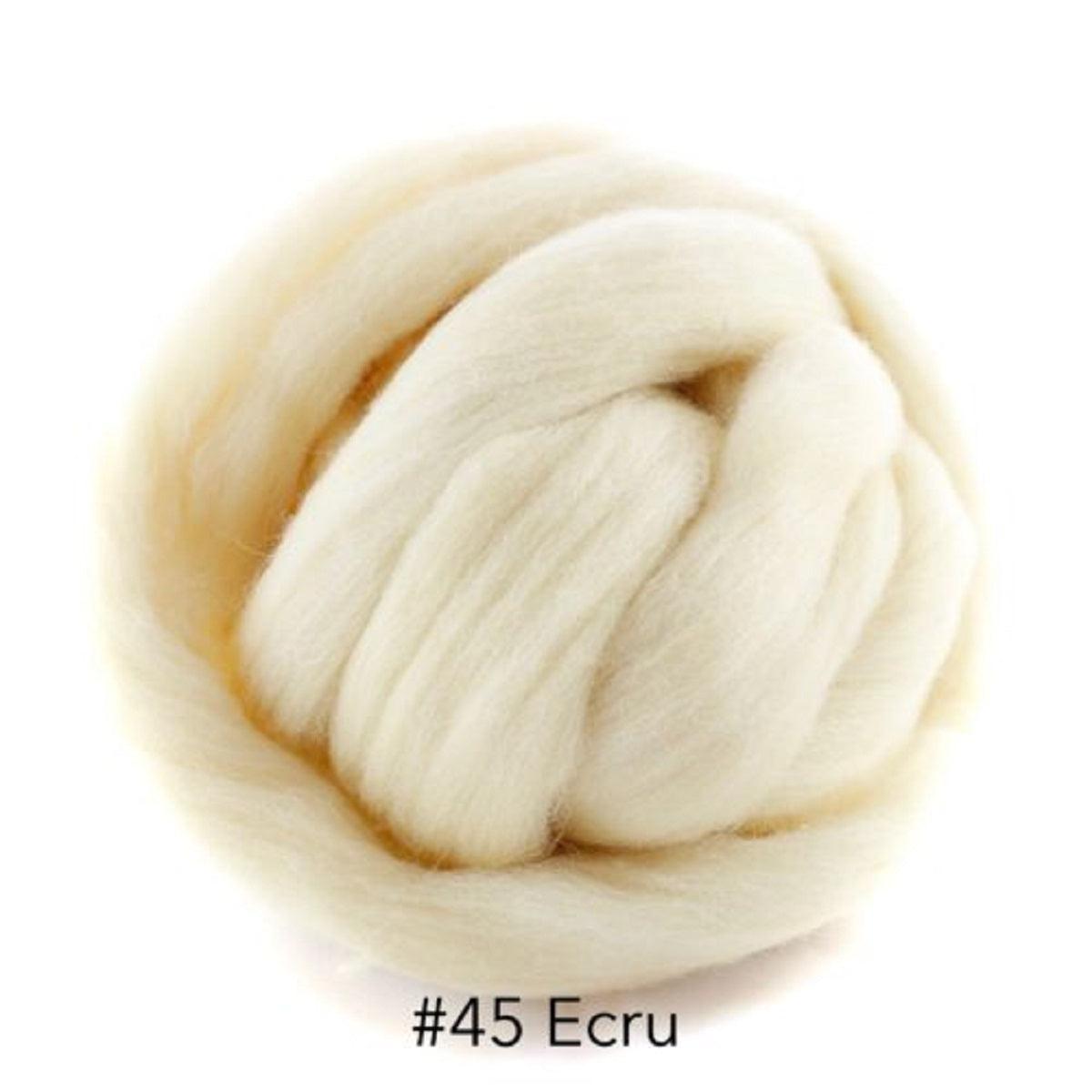 Polish Merino Wool Top - Ecru-Wool Roving-Kromski-8 Ounces-Revolution Fibers