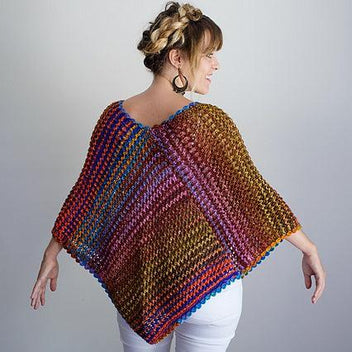 Eyelet Poncho Pattern - Uneek Worsted — Revolution Fibers