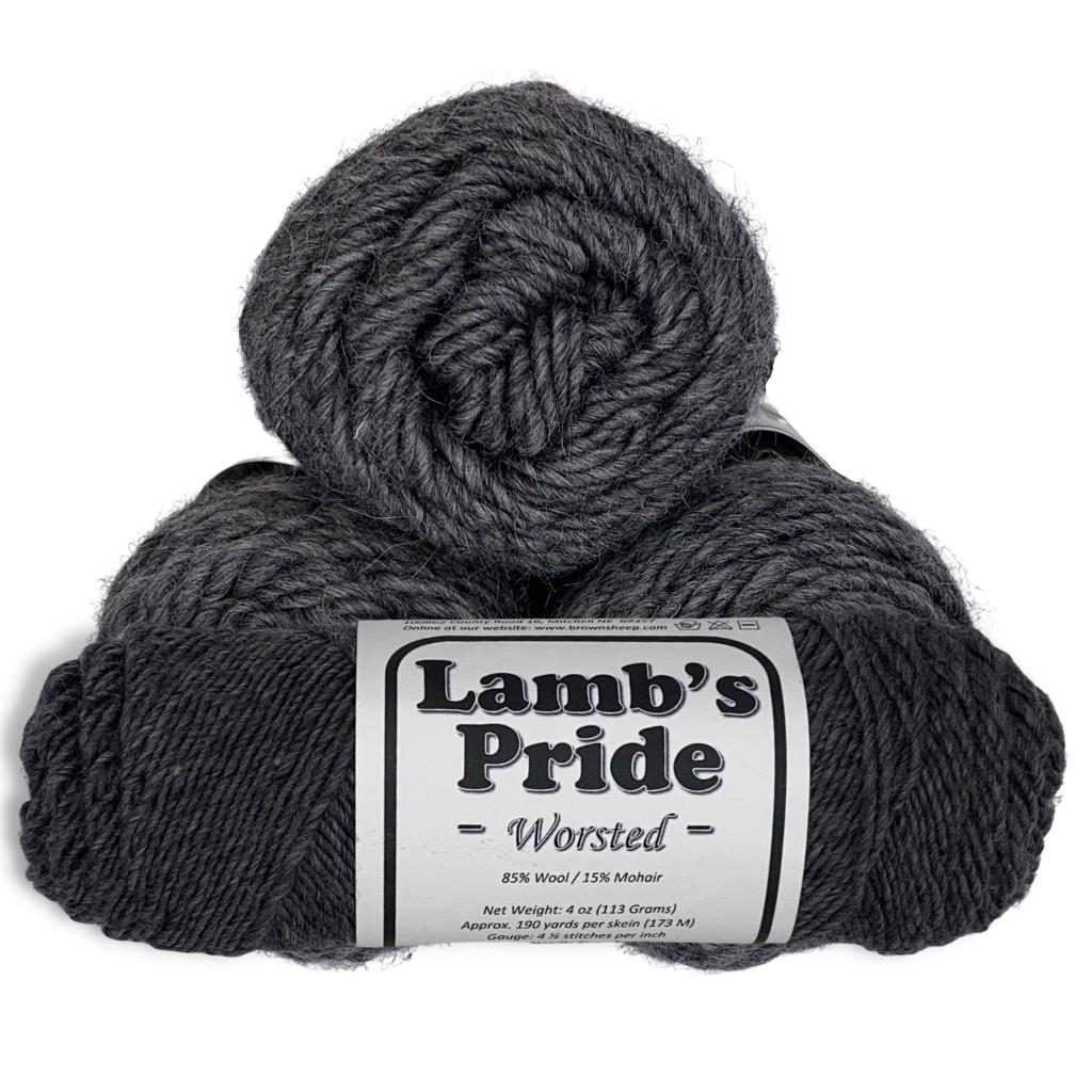 Indigo 100% Lambswool Light Worsted Yarn 4oz