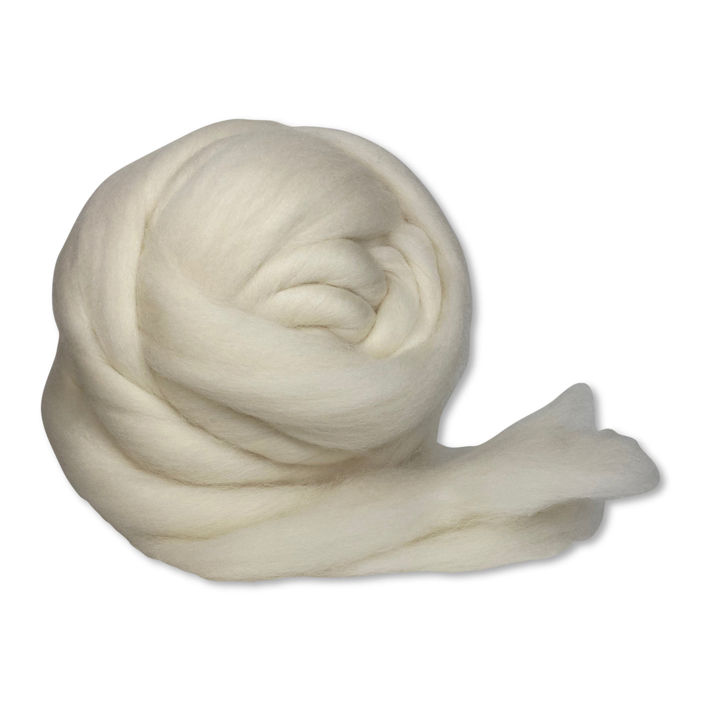 1 oz. White Wool Roving