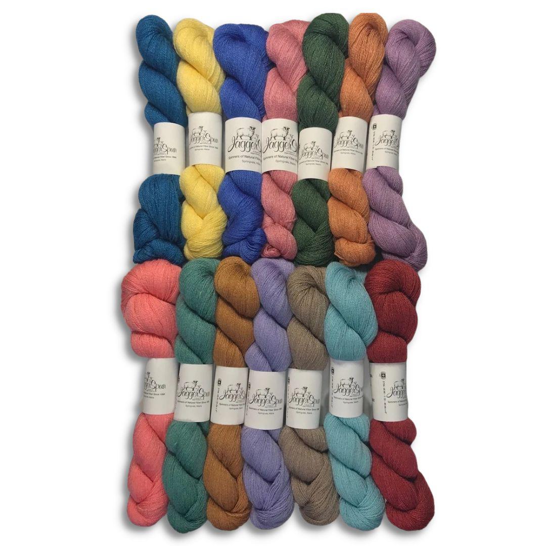 Jagger Spun Yarn Zephyr Wool-Silk Yarn Skeins