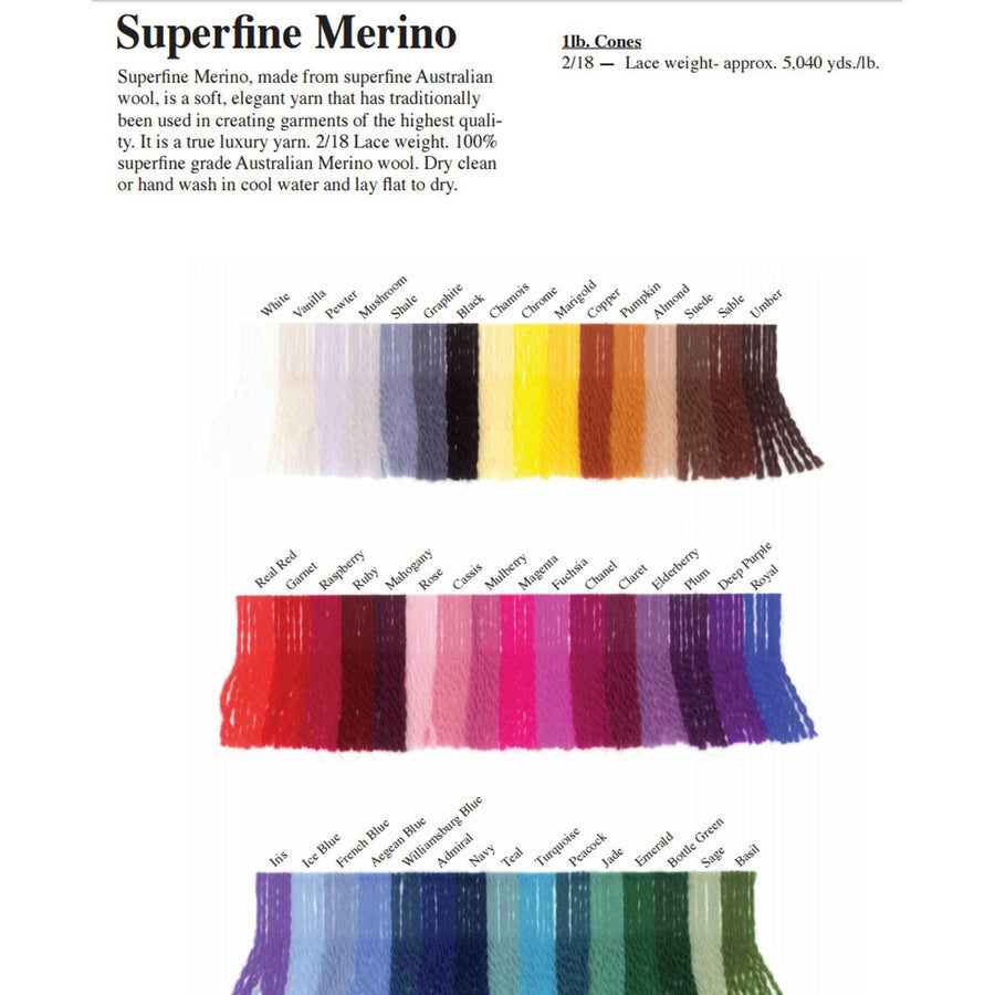 Jagger Yarn Superfine Merino Line Yarn Details