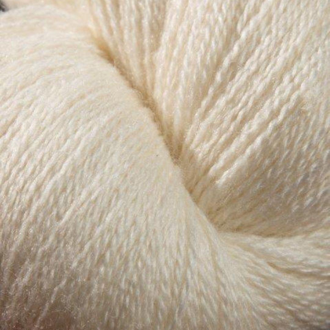 Jagger Yarns Zephyr Wool-Silk 2/18 Lace Weight 1lb Cone - White
