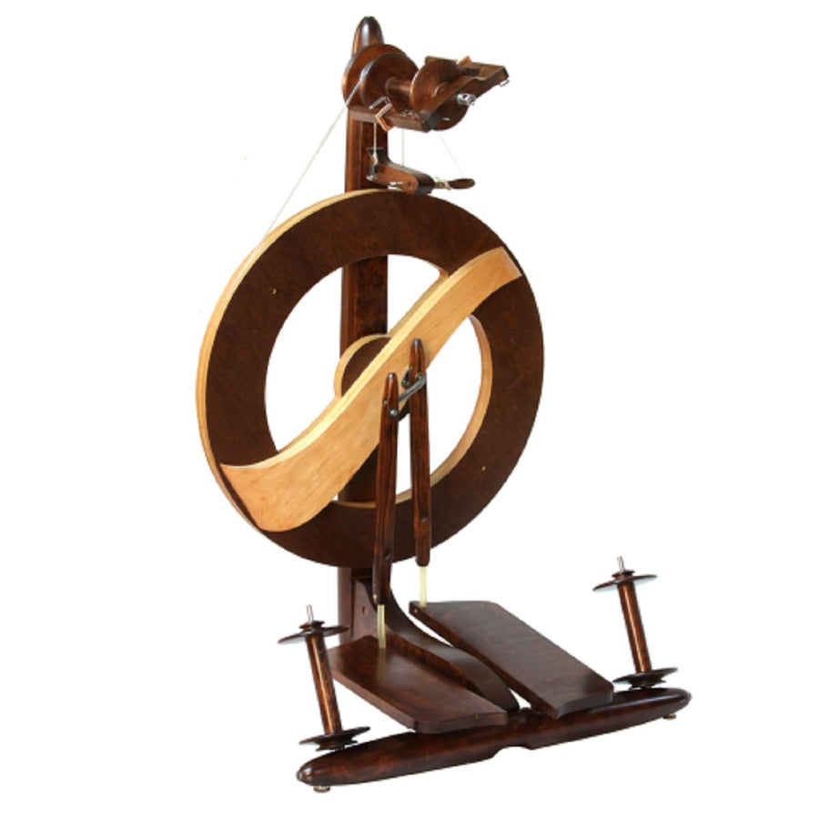 Kromski Prelude Small Saxony Spinning Wheel With a Clear Kromski Prelude Small Saxony Spinning Wheel With a Clear