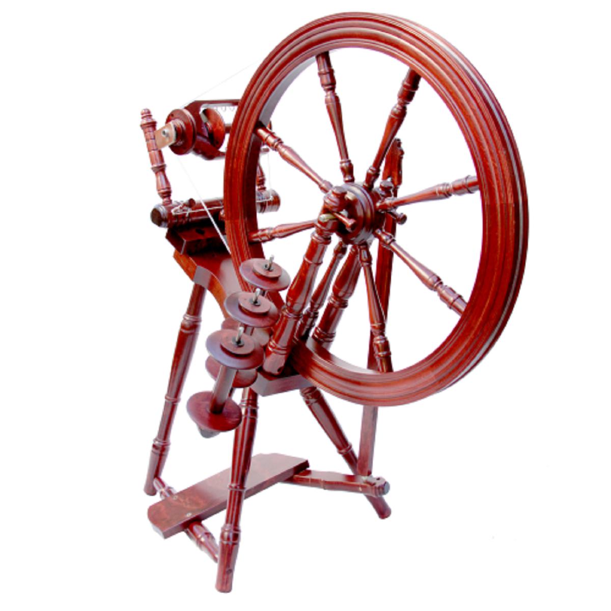 Kromski Interlude Spinning Wheel-Spinning Wheel-Kromski-Mahogany-Revolution Fibers