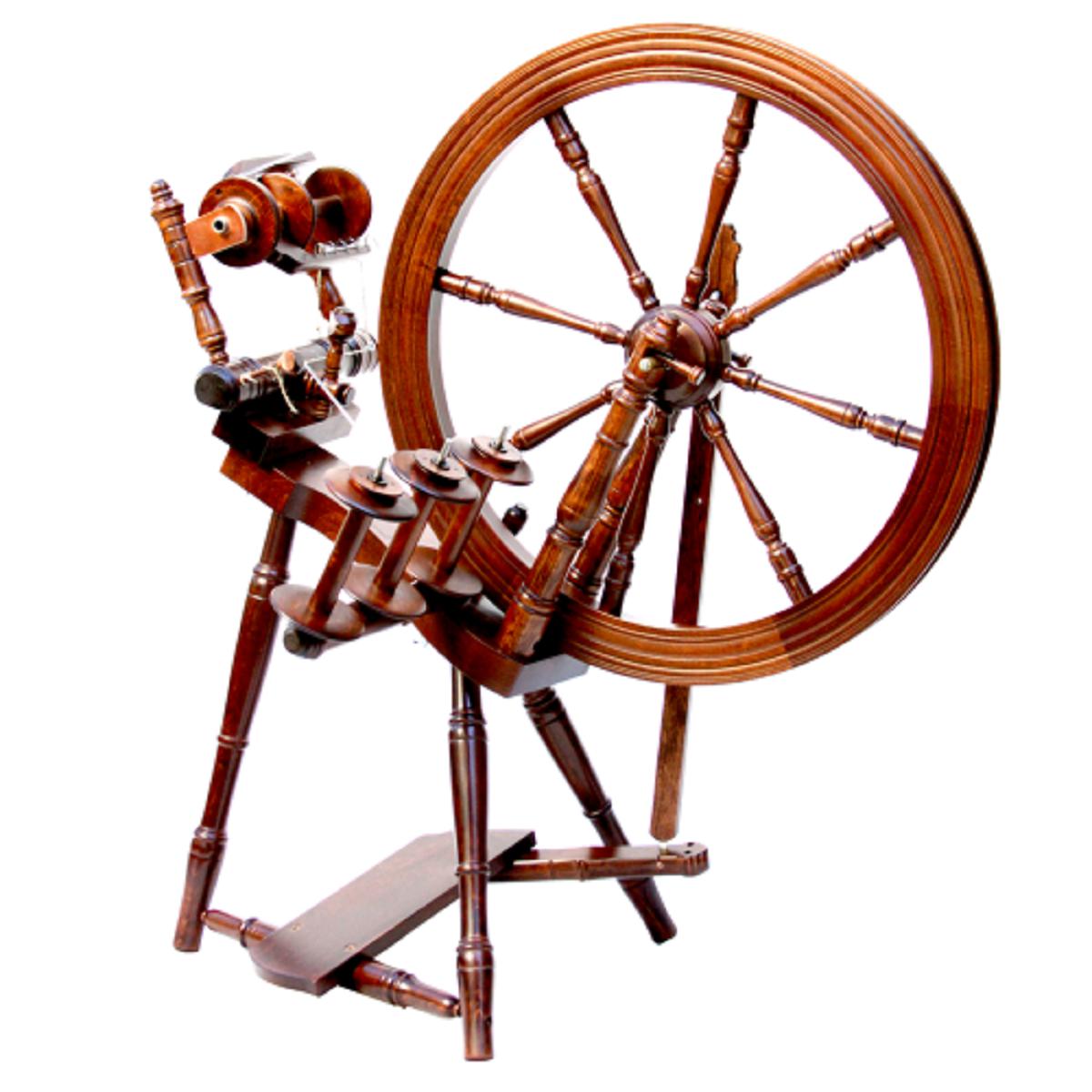 Kromski Interlude Spinning Wheel-Spinning Wheel-Kromski-Walnut-Revolution Fibers