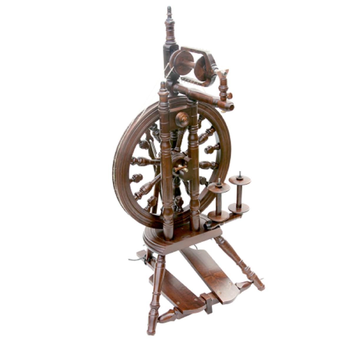 Kromski Minstrel Spinning Wheel-Spinning Wheel-Kromski-Walnut-Revolution Fibers