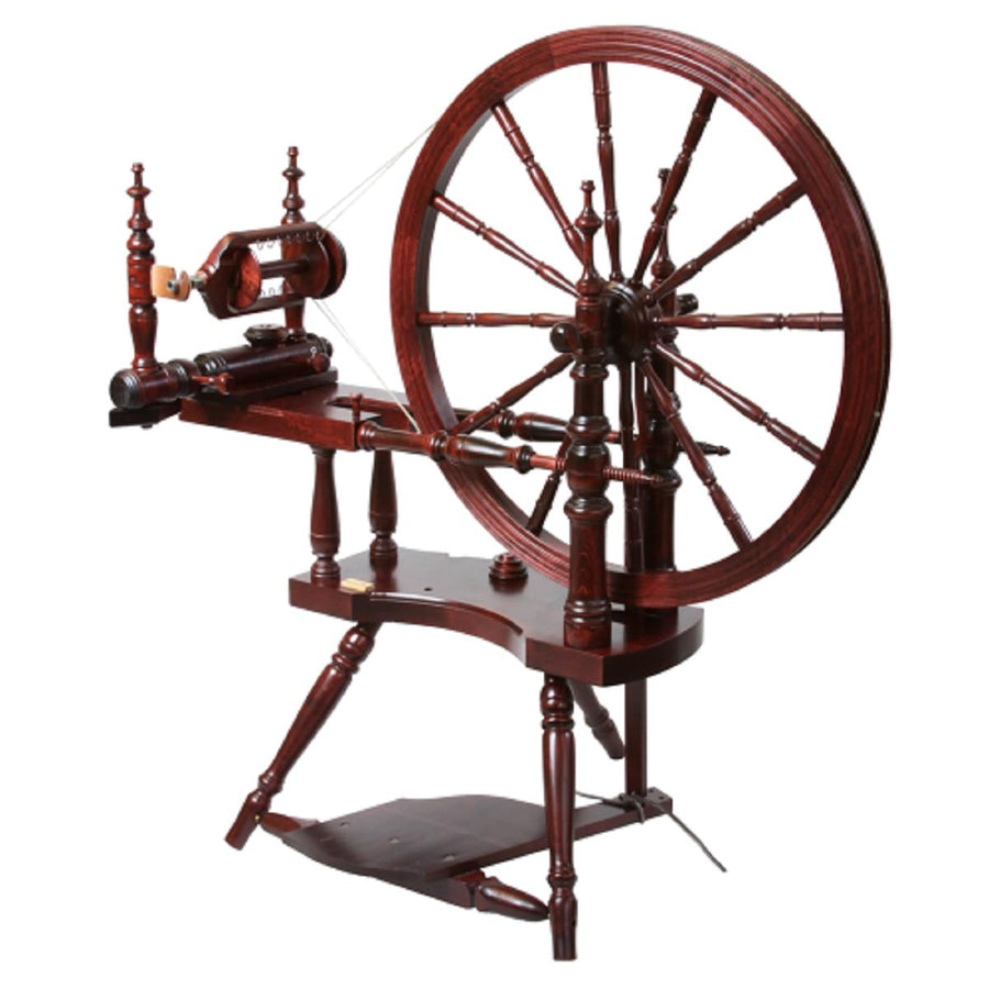 Kromski Polonaise Spinning Wheel-Spinning Wheel-Kromski-Mahogany-Revolution Fibers