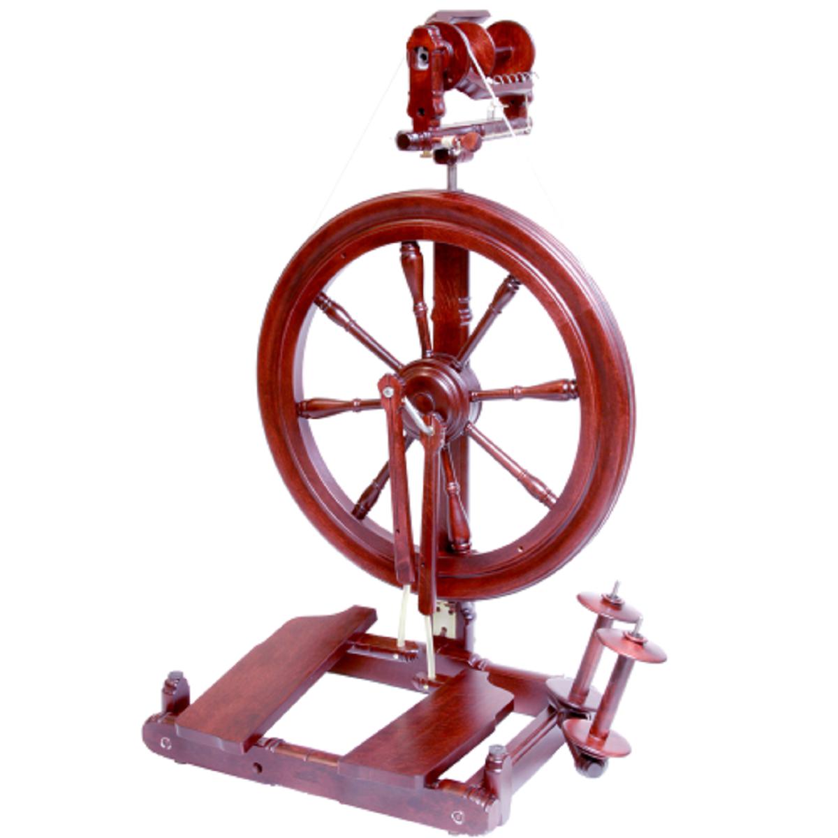 Kromski Sonata Spinning Wheel-Spinning Wheel-Kromski-Mahogany-Revolution Fibers