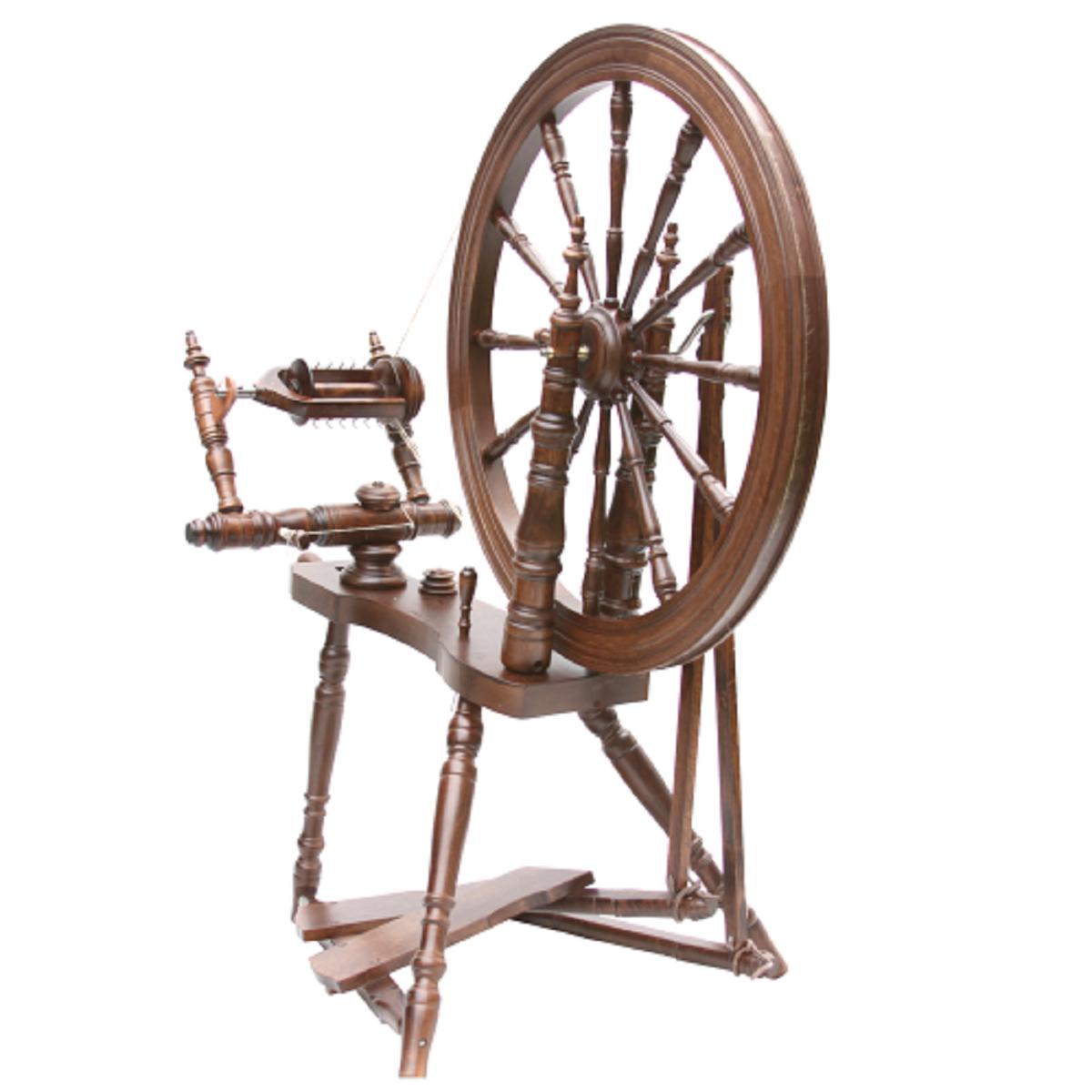 Kromski Symphony Spinning Wheel-Spinning Wheel-Kromski-Walnut-Revolution Fibers