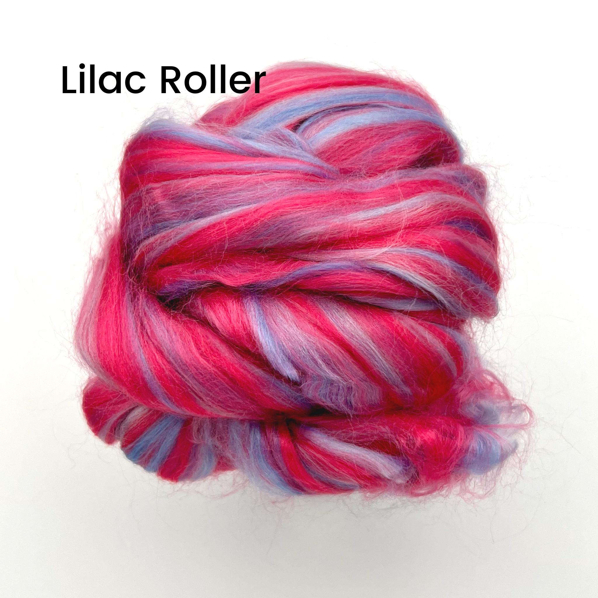 Lilac Roller Bamboo Roving Fiber - Revolution Fibers