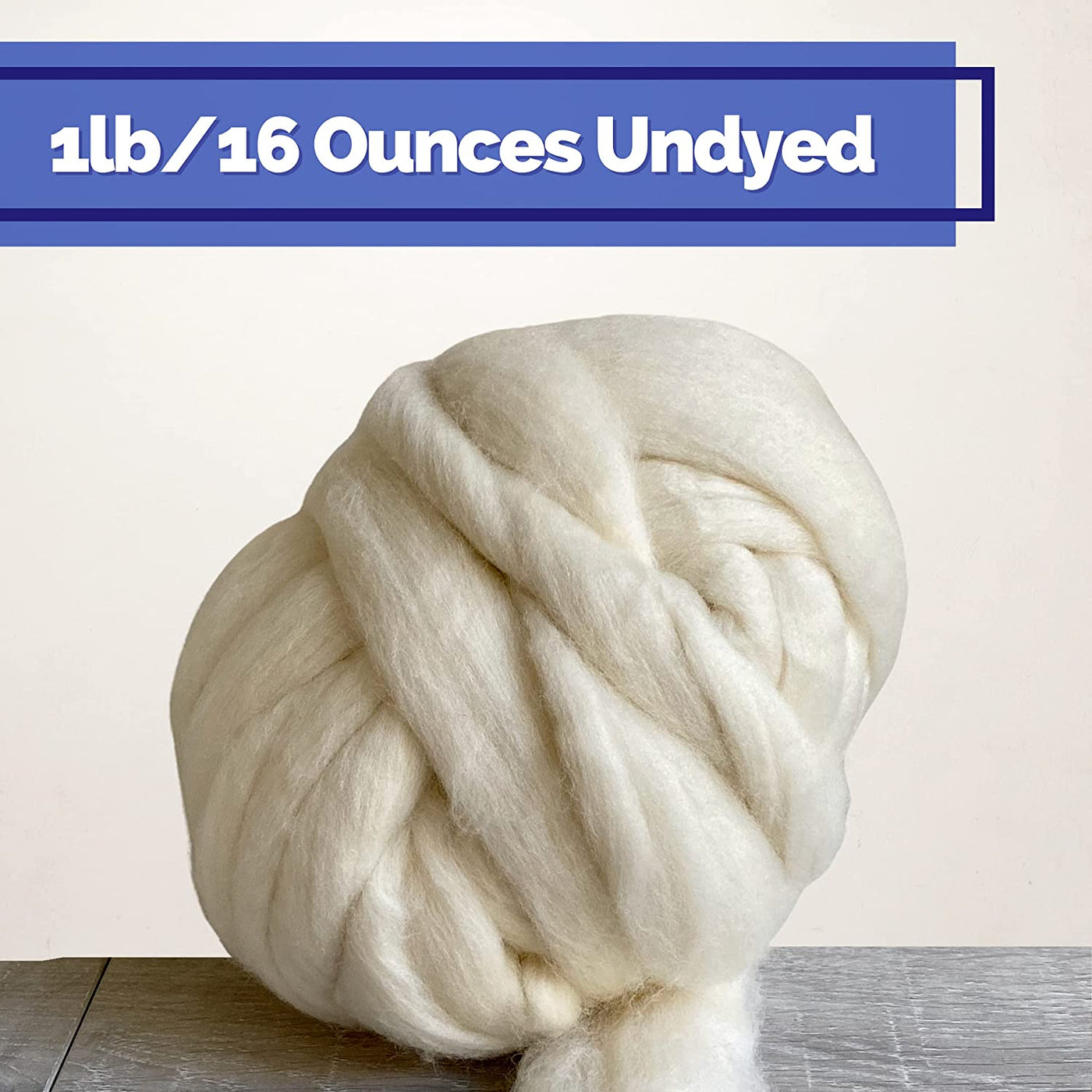 Undyed Merino Wool Roving Top — Revolution Fibers