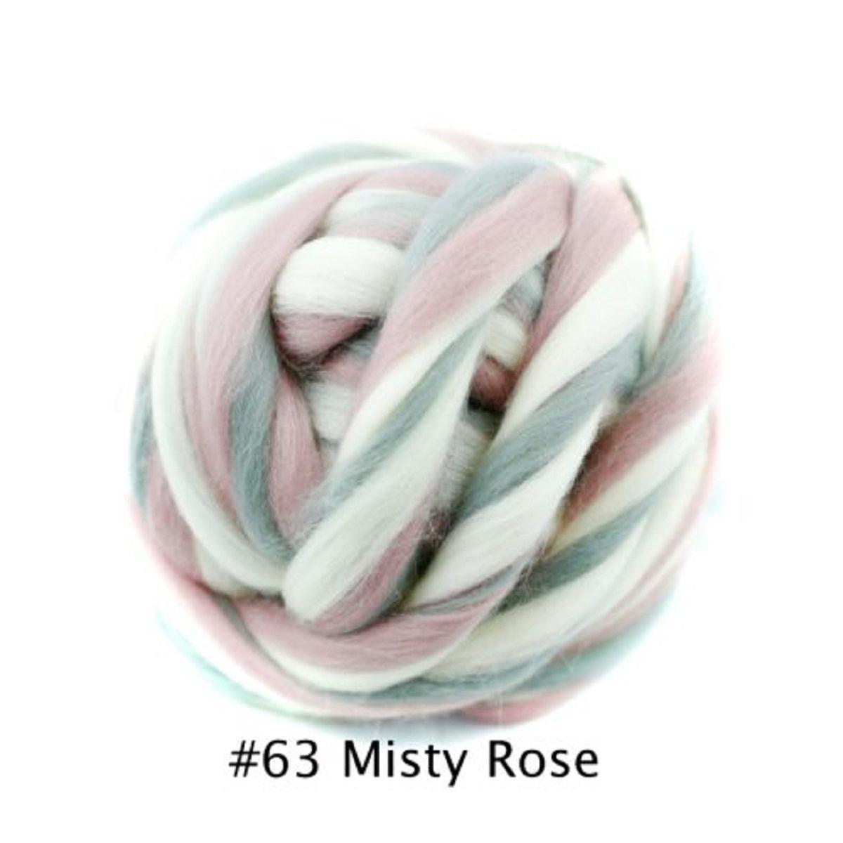 Polish Merino Wool Top - Misty Rose-Wool Roving-Kromski-8 Ounces-Revolution Fibers