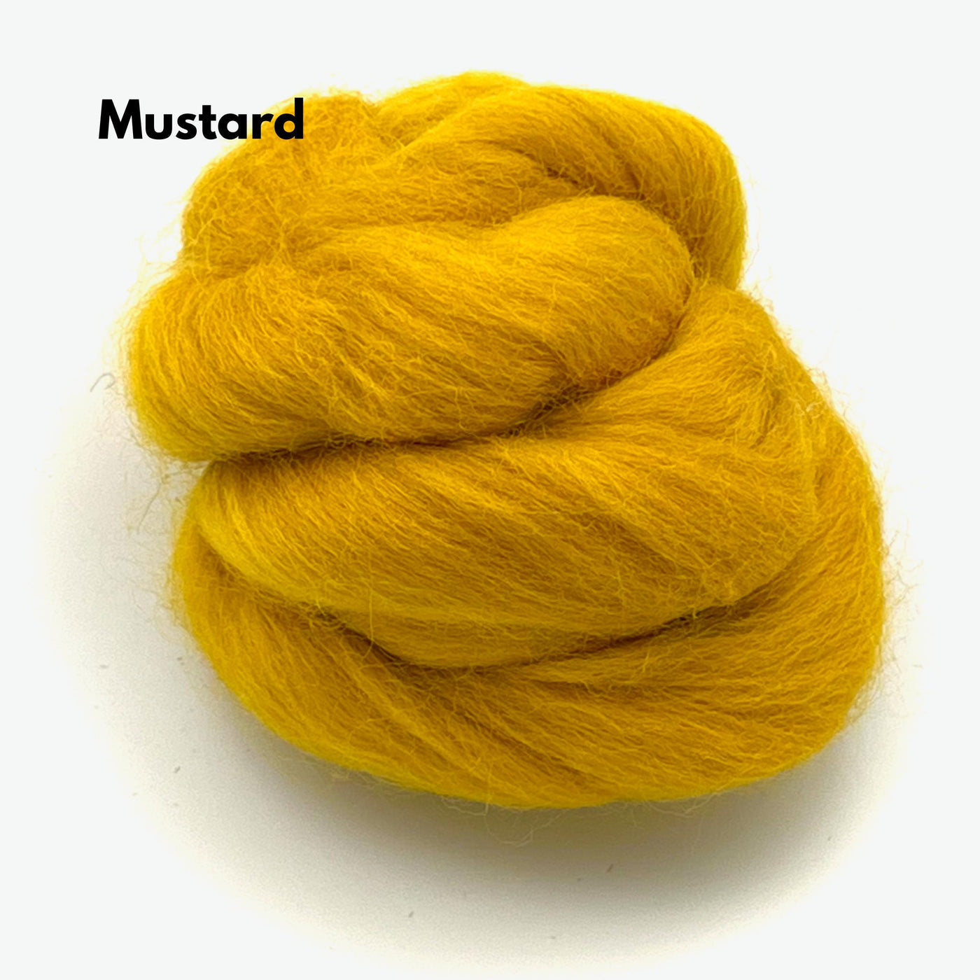Mustard Yellow Corriedale Wool