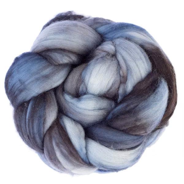 Malabrigo Nube Fiber Braids-Wool Roving-Malabrigo-Cirrus Gray-Revolution Fibers