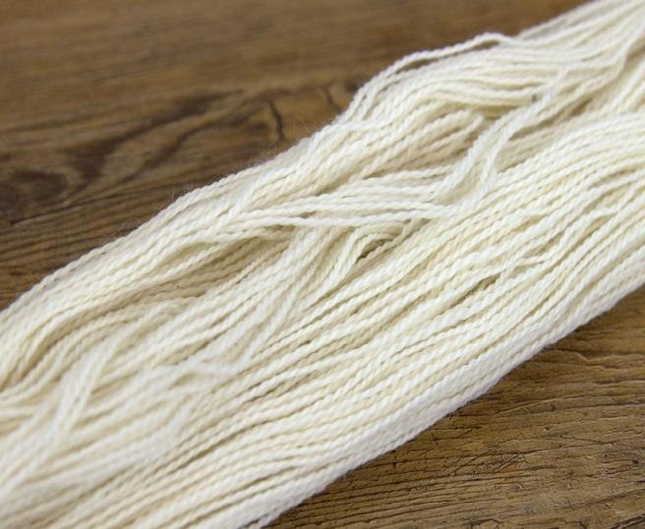 Revolution Fibers | Undyed White Organic Merino Sock Weight Yarn Hank | 100 Grams, Approx 350 Yards-Yarn-Revolution Fibers-Revolution Fibers