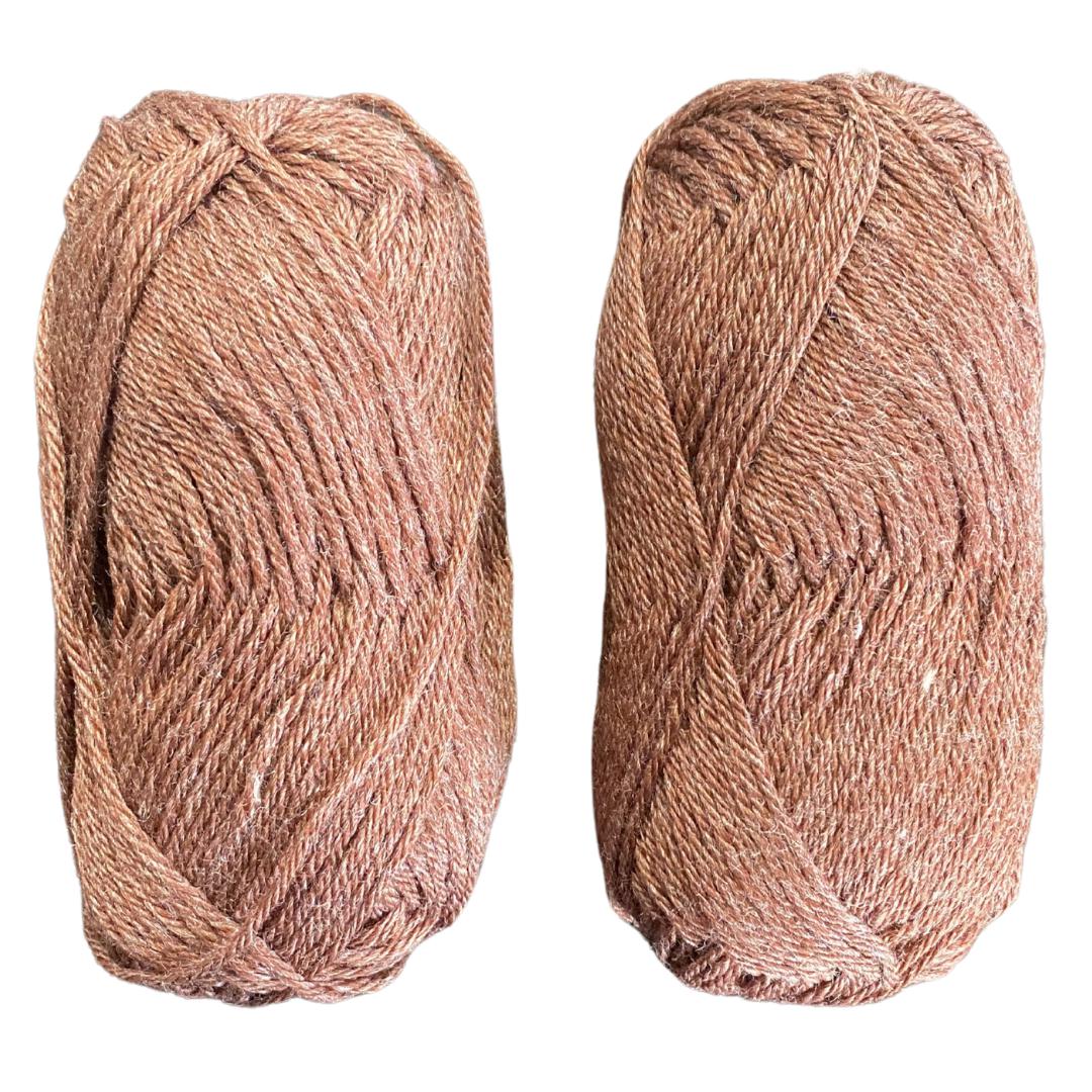 Premium DK Weight Yarn Skeins (Set of 2) | 80% Merino 20% Silk Yarn Blend-Yarn-Revolution Fibers-Pinecone Brown-Revolution Fibers