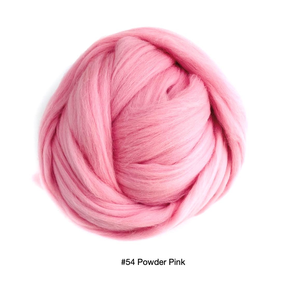Polish Merino Wool Top - Powder Pink — Revolution Fibers