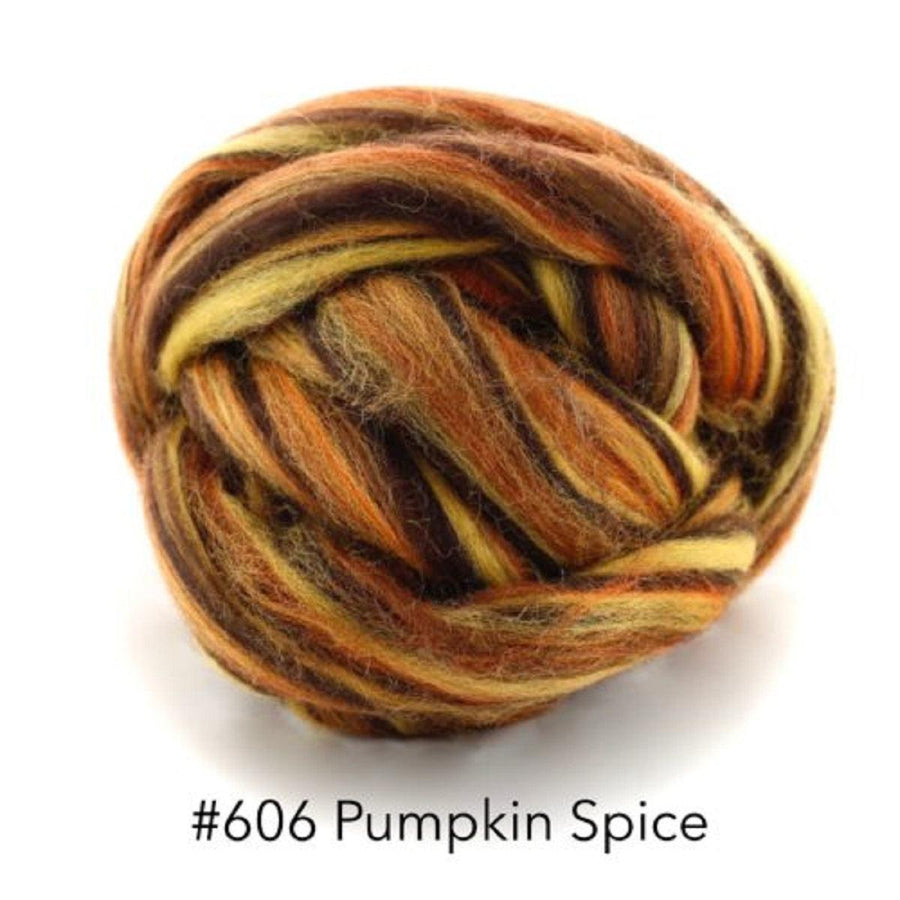 Polish Merino Wool Top - Pumpkin Spice-Wool Roving-Kromski-8 Ounces-Revolution Fibers