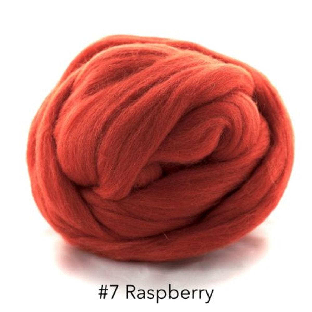 Polish Merino Wool Top - Raspberry-Wool Roving-Kromski-8 Ounces-Revolution Fibers